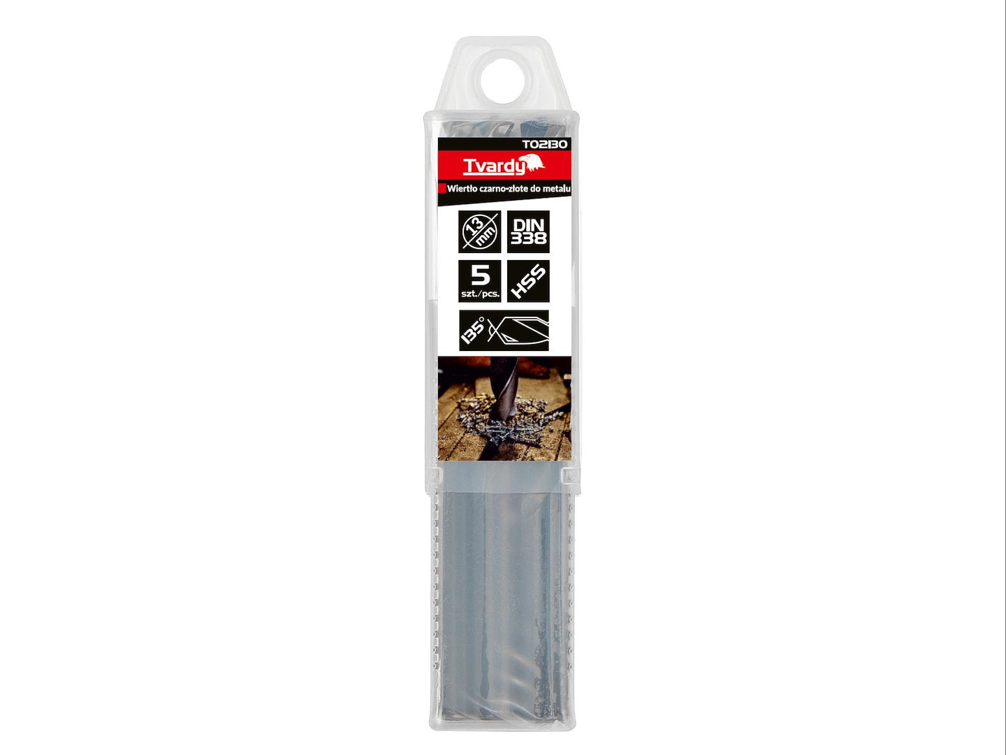 HSS 13.00mm Black & Gold metal twist drill bit – Pack of 5