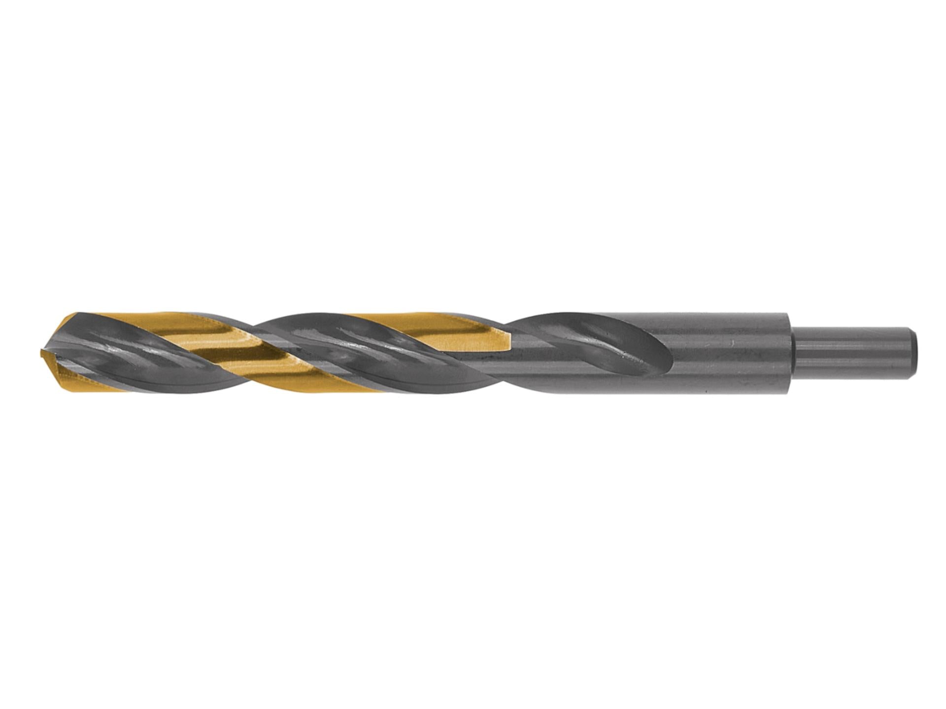 Rolled HSS 18.00 mm black and gold metal twist drill bit