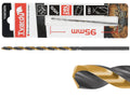 Long HSS M2 2.5 mm black-and-gold metal twist drill bit