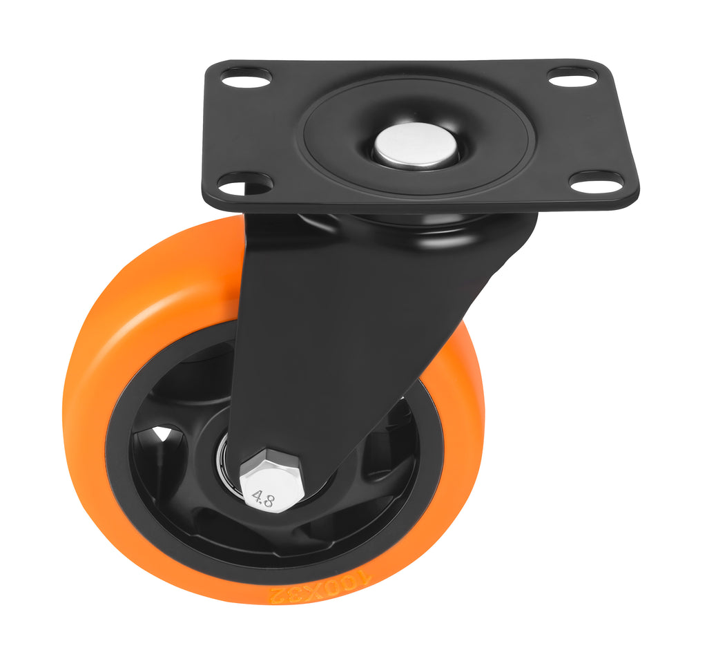 Set of 100mm swivel wheels 500kg 4pcs. KD3623
