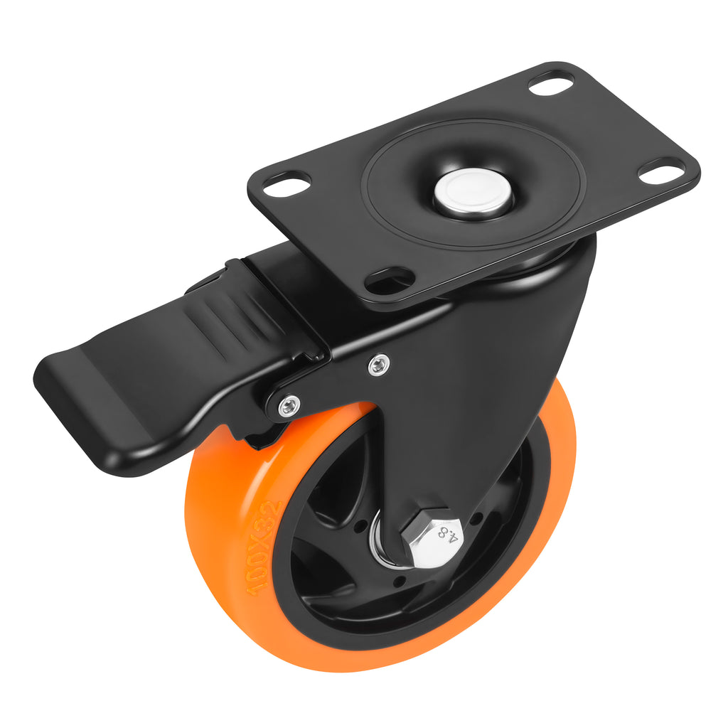 Set of 100mm swivel wheels 500kg 4pcs. KD3623