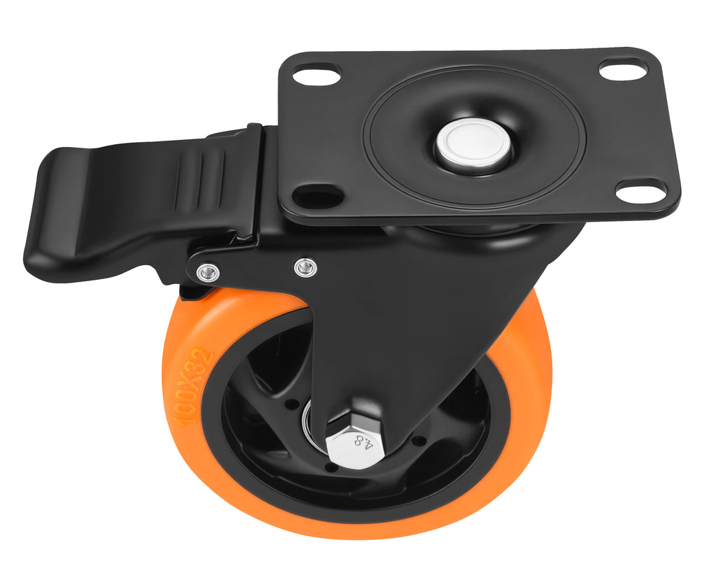 Set of 100mm swivel wheels 500kg 4pcs. KD3623