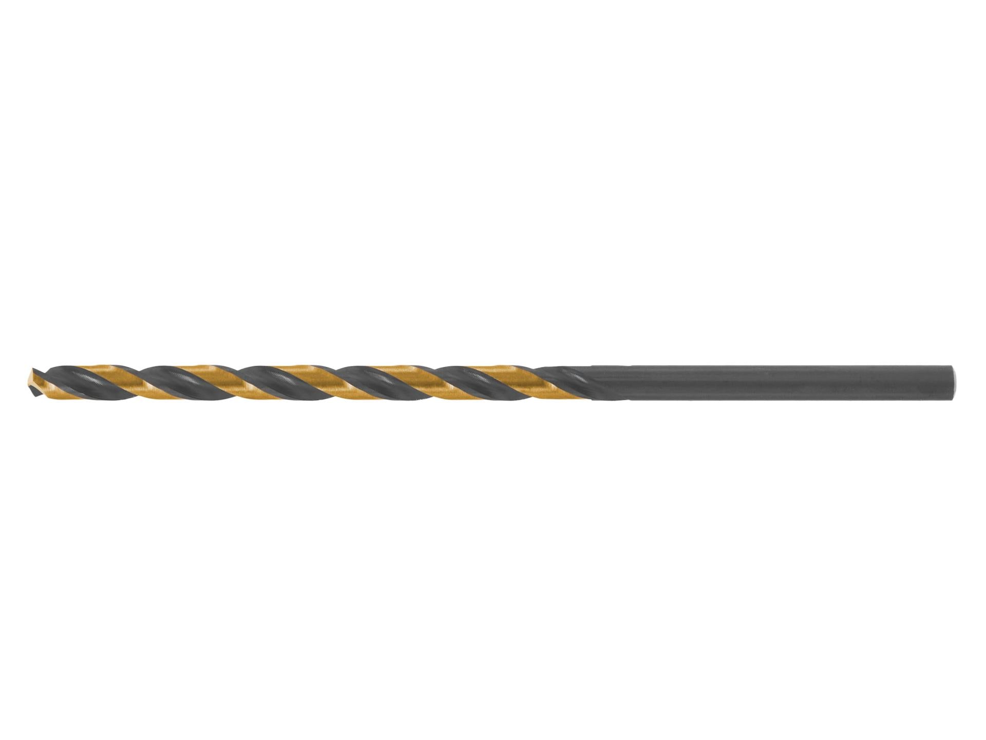 Long HSS M2 7.0 mm black and gold metal twist drill bit