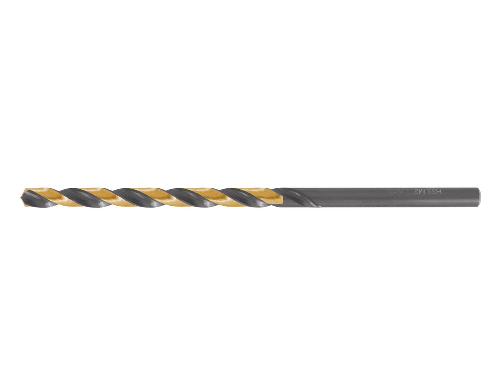 Long HSS M2 8.0 mm Black & Gold Metal Twist Drill Bit