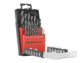 19 pcs HSS 1.0–10.0 mm black & gold metal twist drill bit set