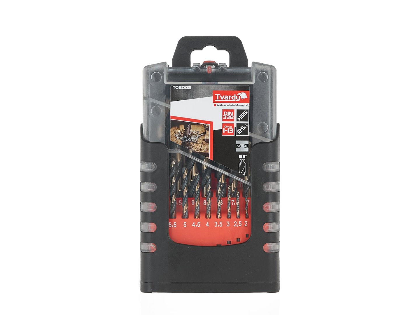 25 pcs HSS 1.0-13.0 mm black & gold metal twist drill bit set