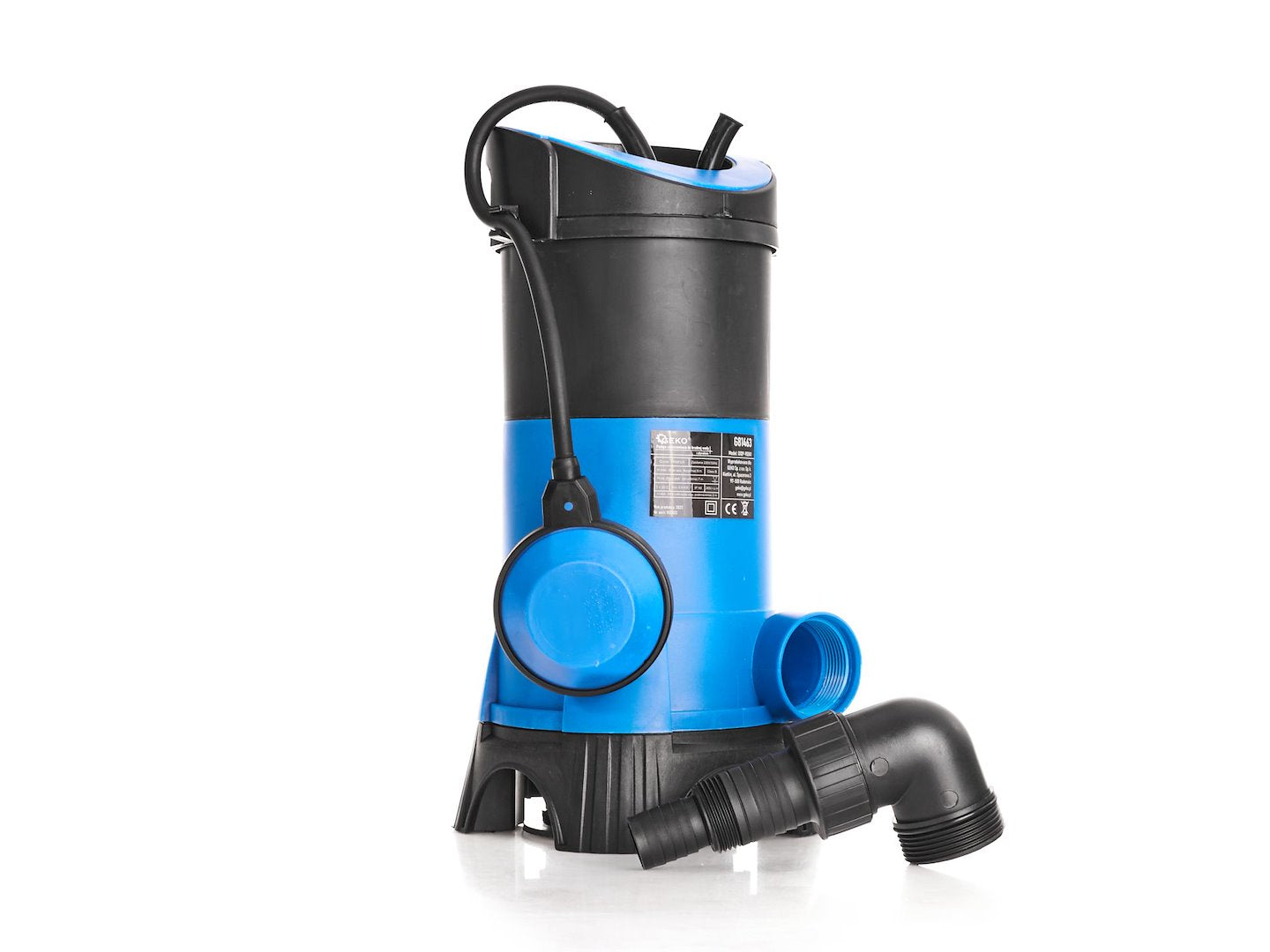 Submersible pump for dirty water, 900W (float switch)