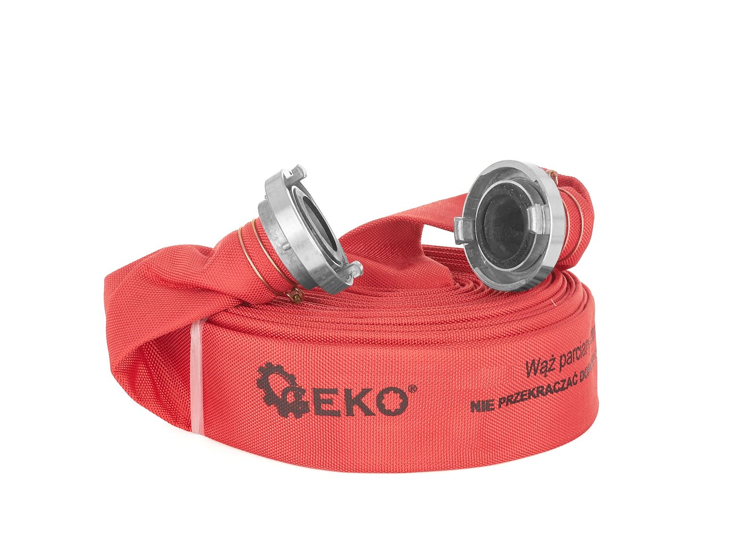 Red fire hose 2" 30 m with couplings