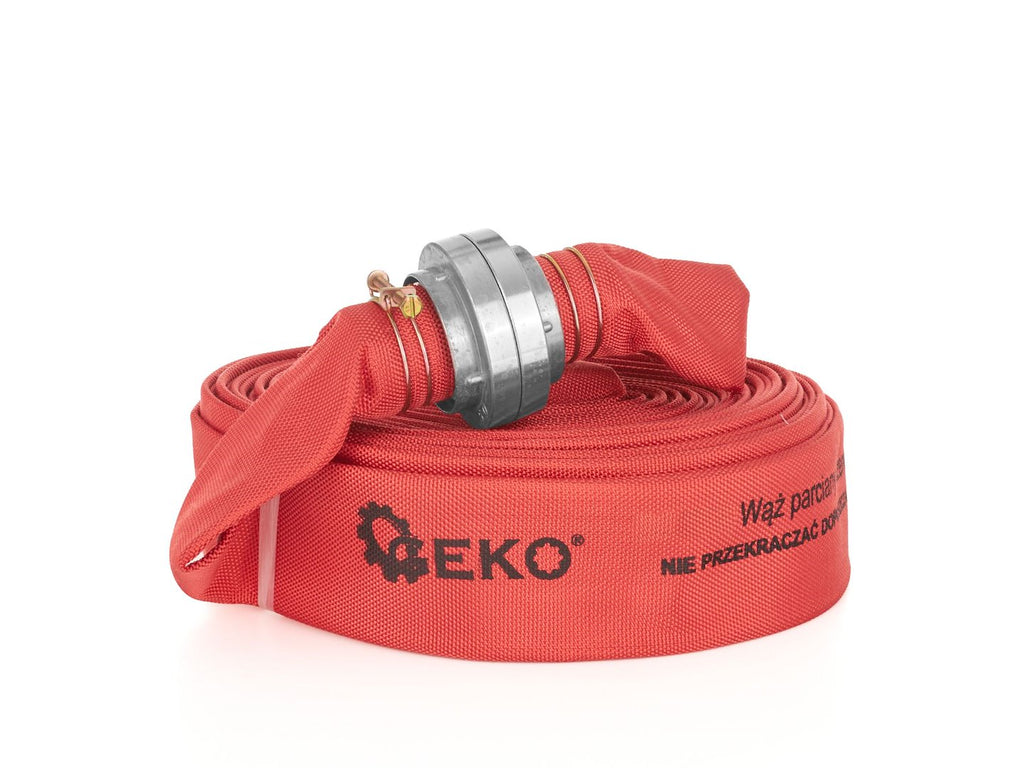 Red fire hose 2" 30 m with couplings