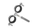 Metal pipe clamp with rubber, 3/4" (26-30 mm)