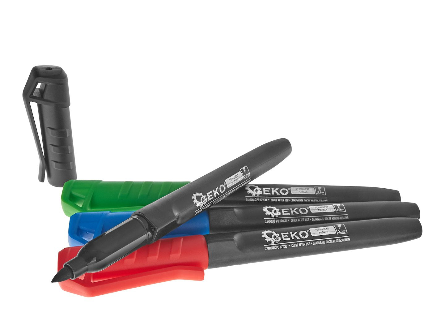 4-piece color permanent marker set