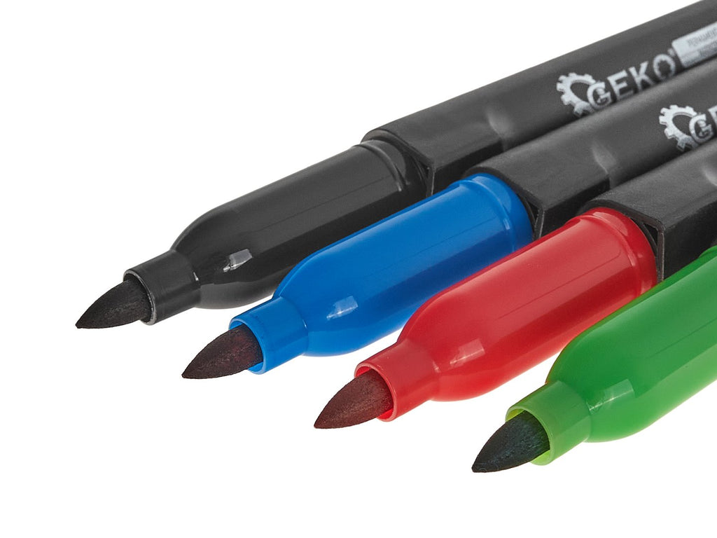 4-piece color permanent marker set