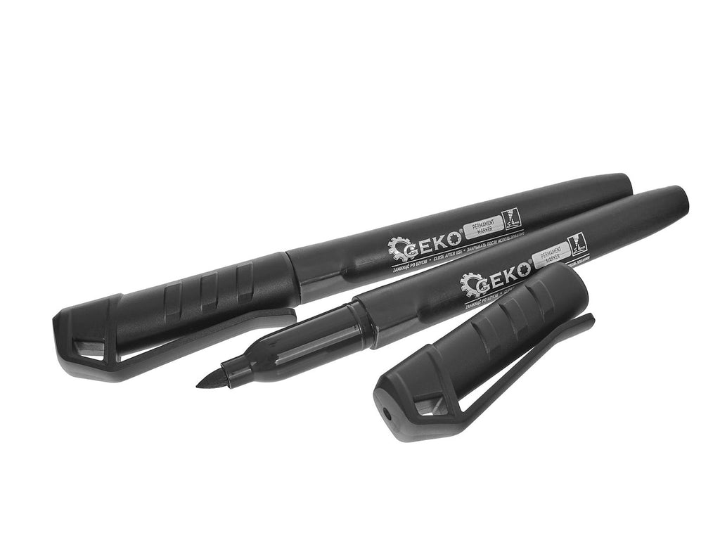 2 pcs Black Permanent Marker Set