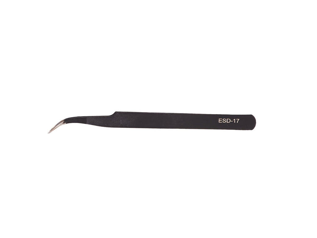 Precision metal tweezers set, 9 pcs