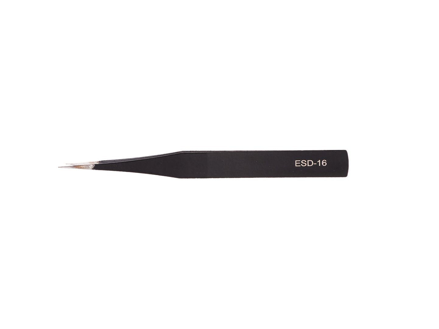 Precision metal tweezers set, 9 pcs