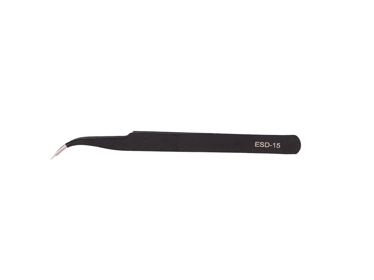 Precision metal tweezers set, 9 pcs