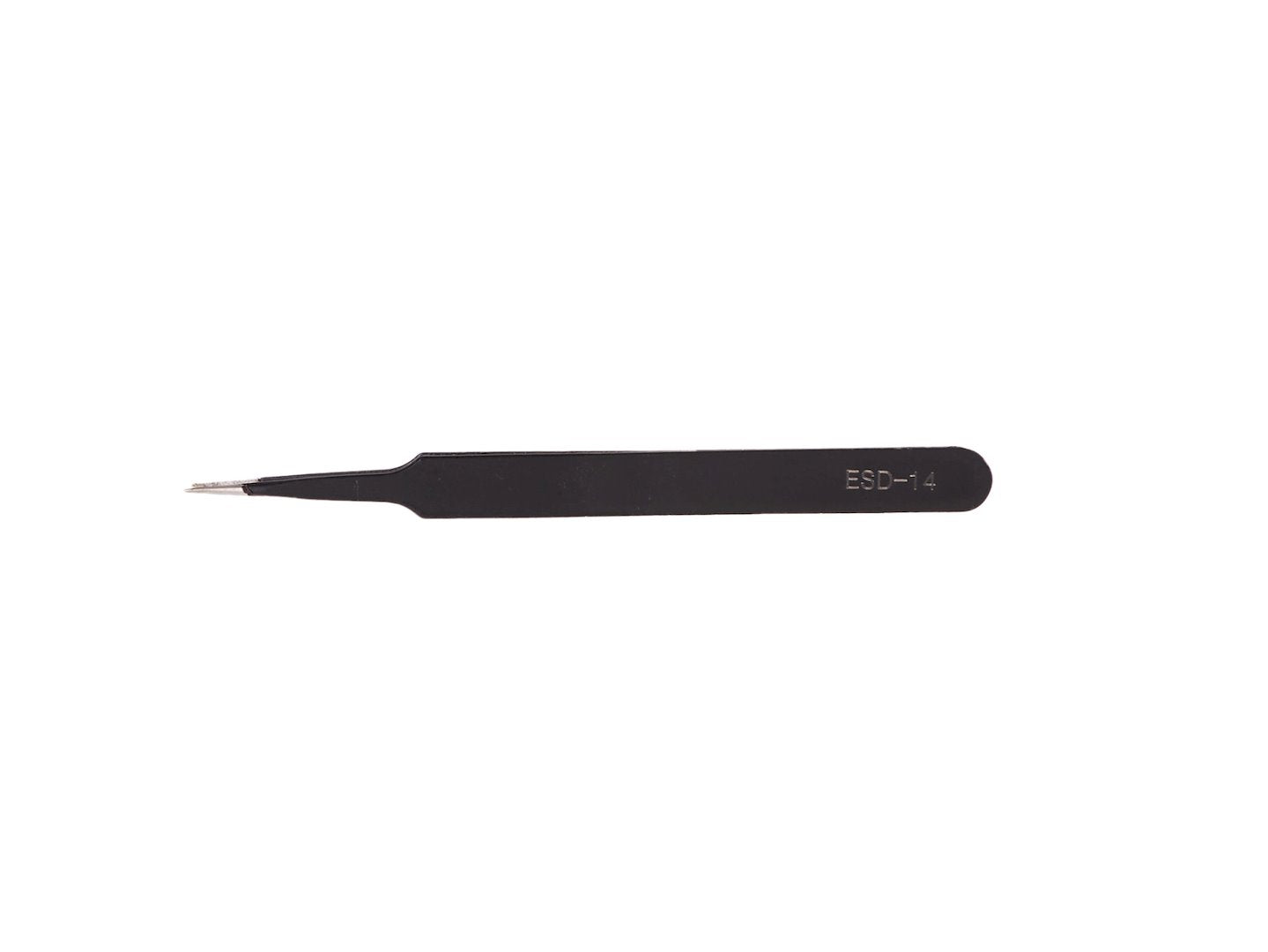 Precision metal tweezers set, 9 pcs