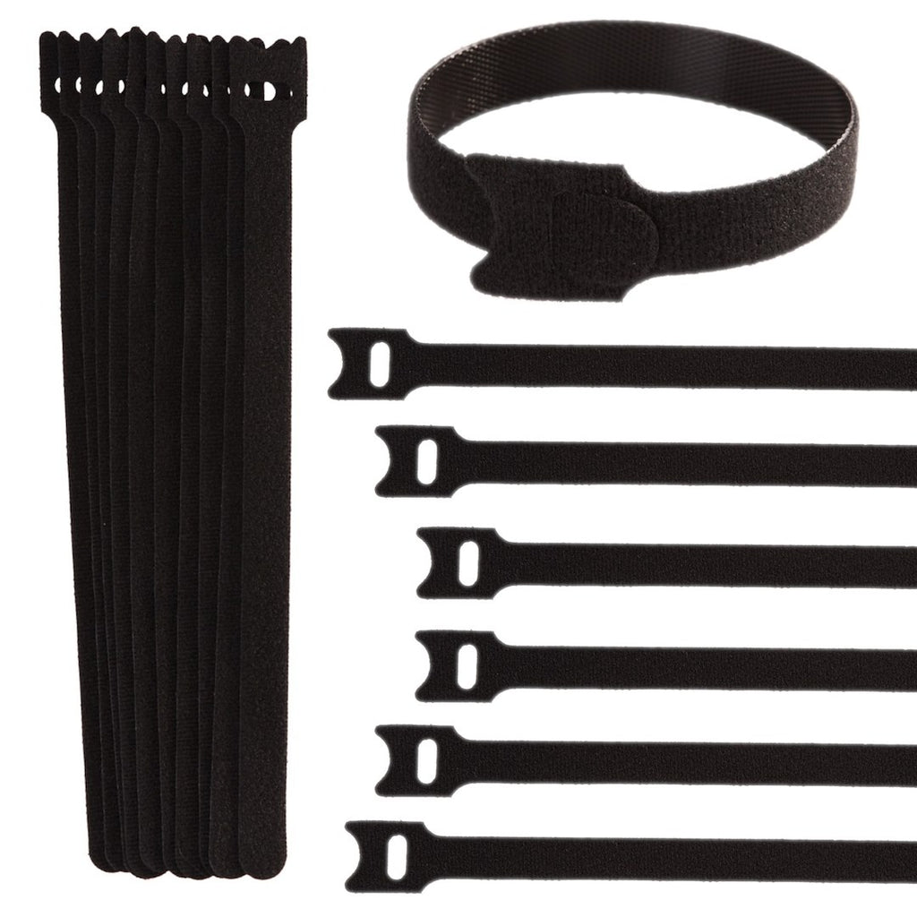 10 pcs Velcro clamp bands 210 mm x 12 mm set