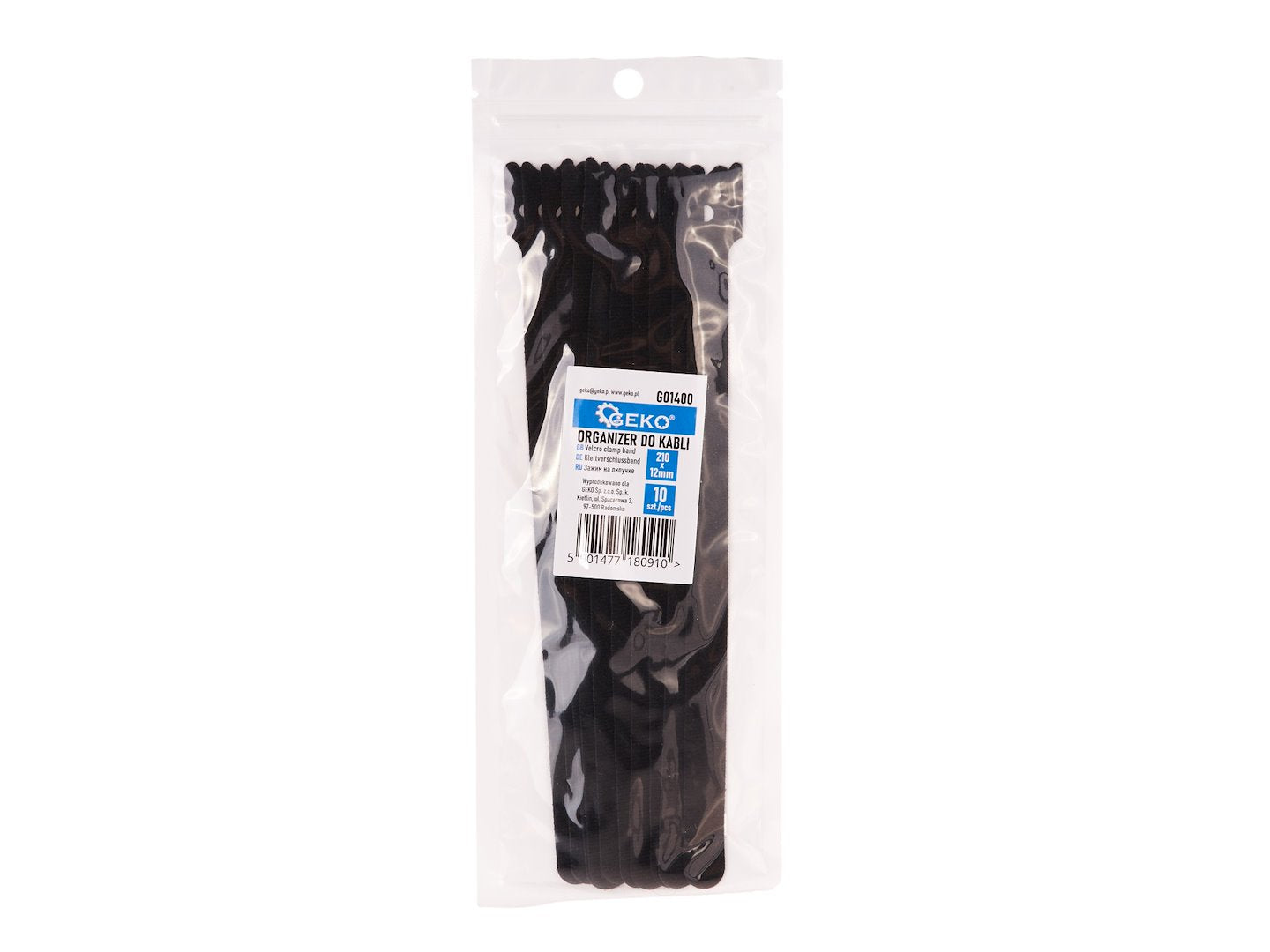 10 pcs Velcro clamp bands 210 mm x 12 mm set