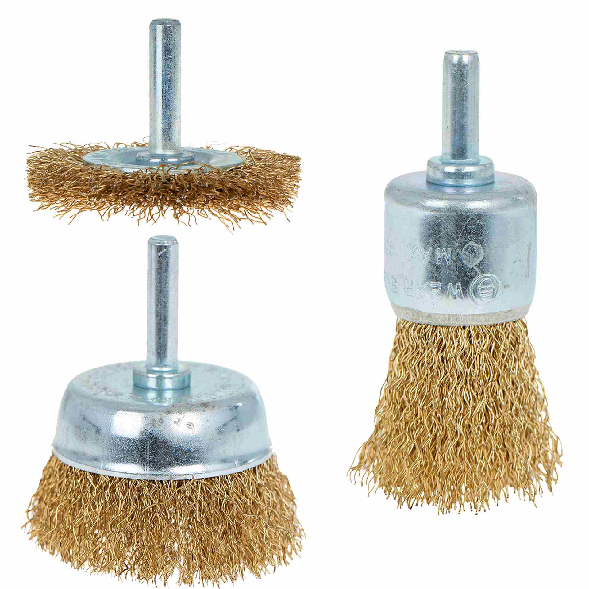 3pc Wire Brush Drill Attachments Kit
