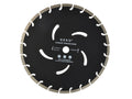 GEKO Segmented Rim Diamond Blade, 350 x 10 x 25.4 mm, Black