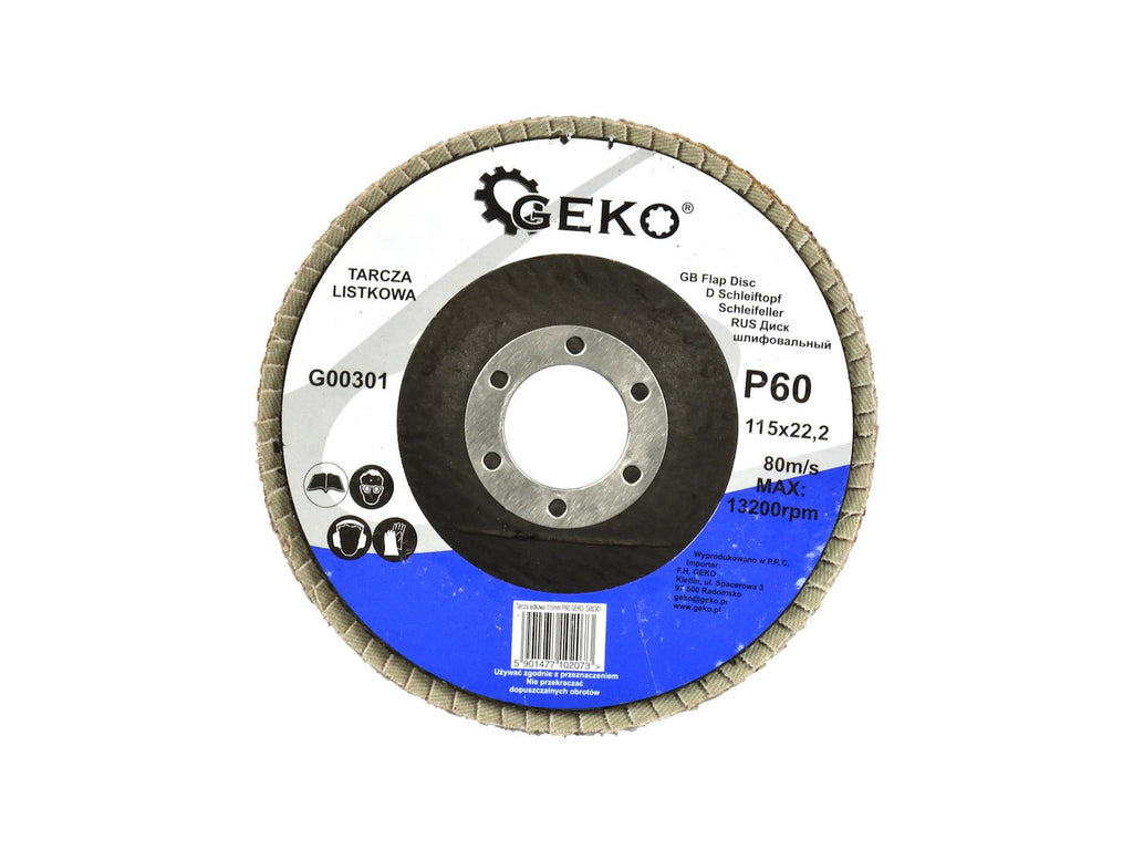 Aluminium Oxide Flap Disc 115 mm, Grit 60