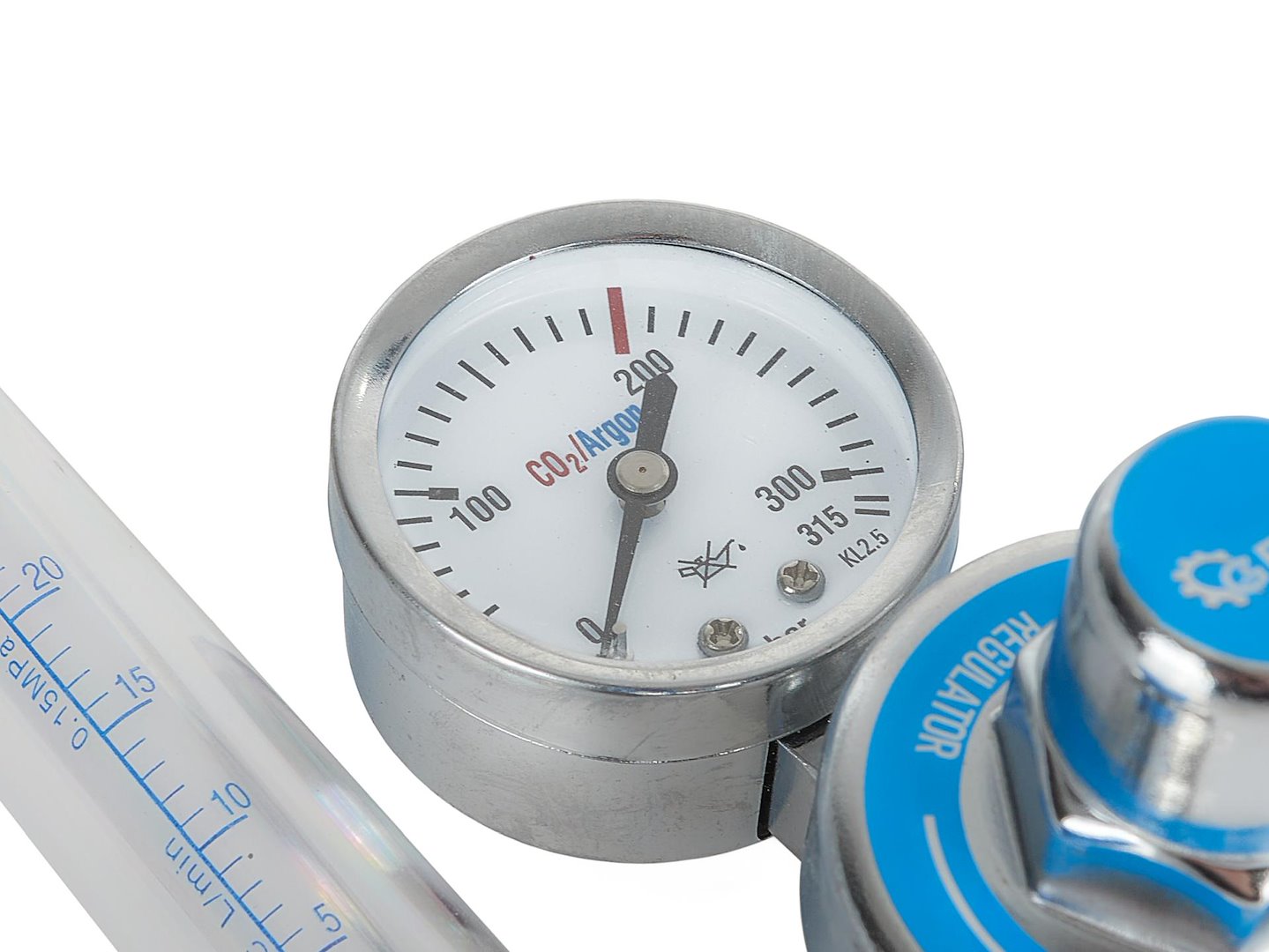 CO2/Argon Regulator with Rotameter