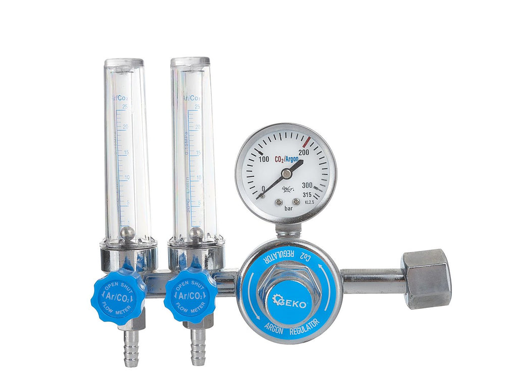 CO2/ARGON Regulator with Double Rotameter