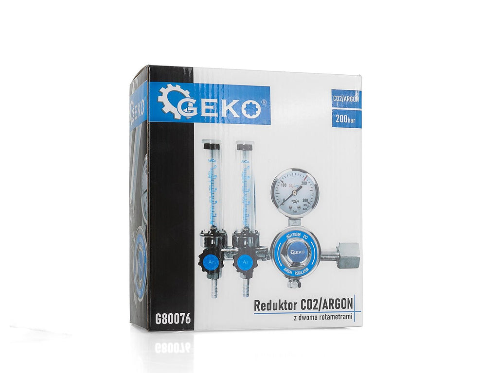 CO2/ARGON Regulator with Double Rotameter