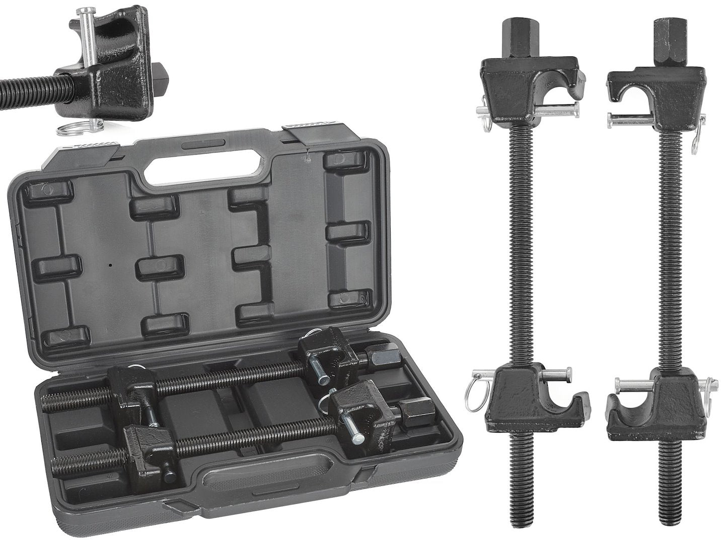2pc coil spring compressor with McPherson protection
