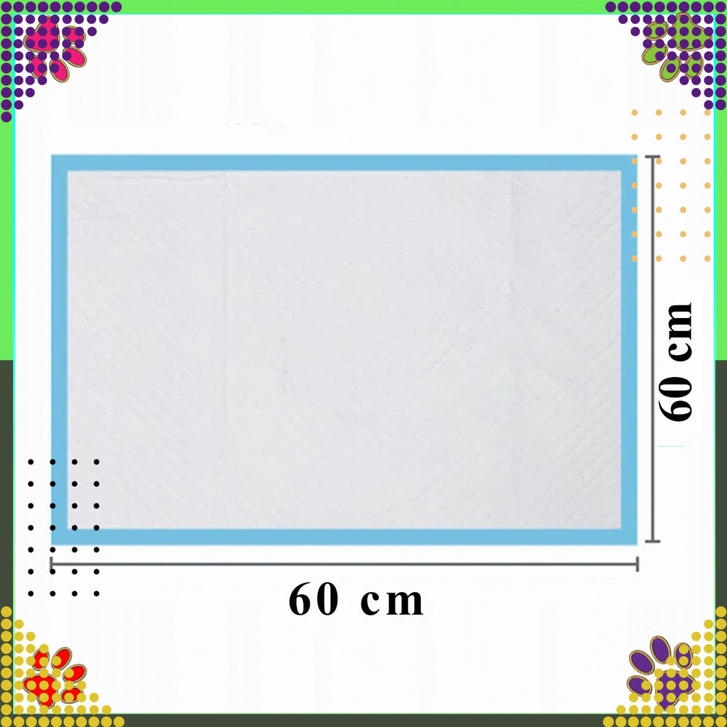 XL paksud sinised koera treeningu pissimatid 60 × 60 cm 20 tk RC-K-1510