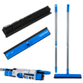 Rubber Broom and Squeegee with Telescopic Handle 78.5-140 cm
