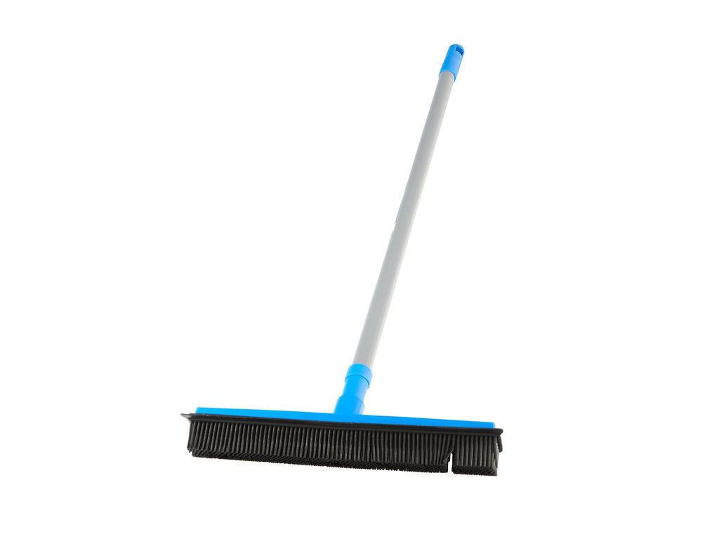 Rubber Broom and Squeegee with Telescopic Handle 78.5-140 cm