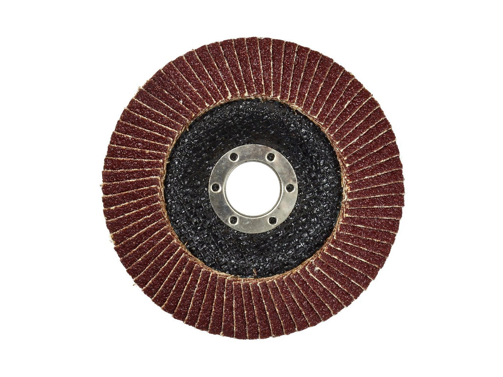 Aluminium Oxide Flap Disc 125 mm, Grit 40, 22.2 mm Hole, Max 12200 rpm