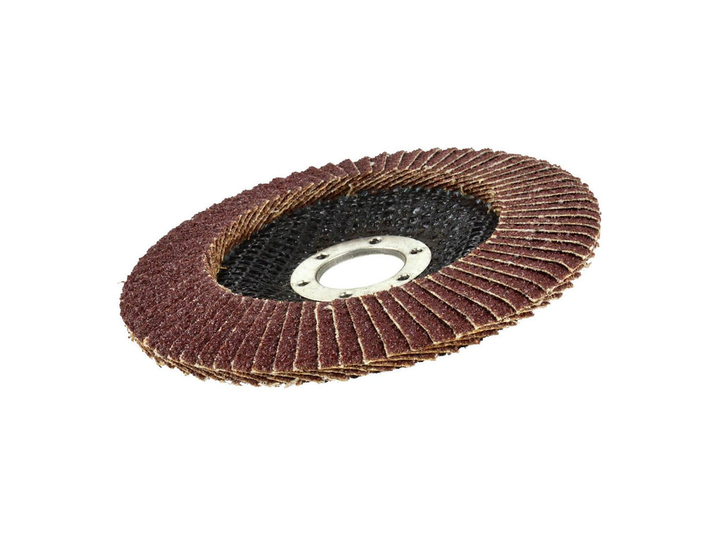 Aluminium Oxide Flap Disc 125 mm, Grit 40, 22.2 mm Hole, Max 12200 rpm