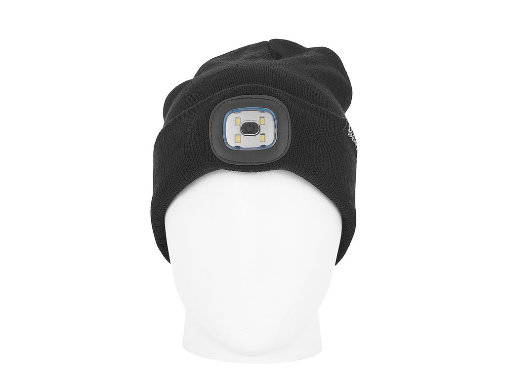 Rechargeable LED Headlight Winter Hat (Black)