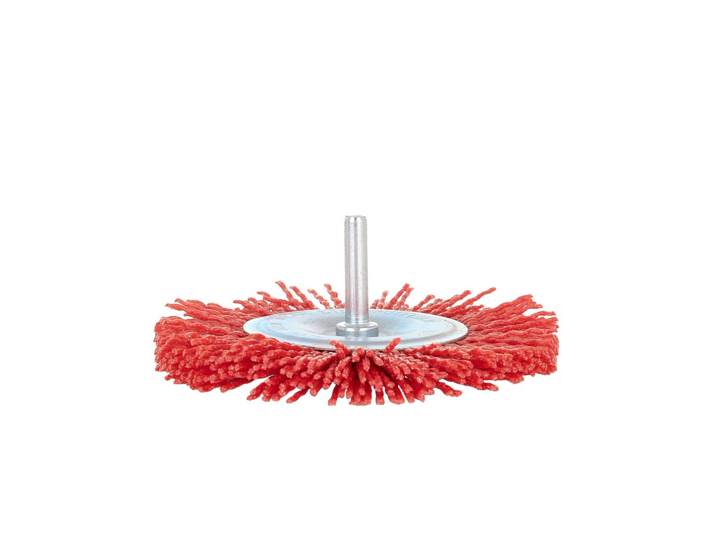 Abrasive circular nylon brush with 100 mm shaft