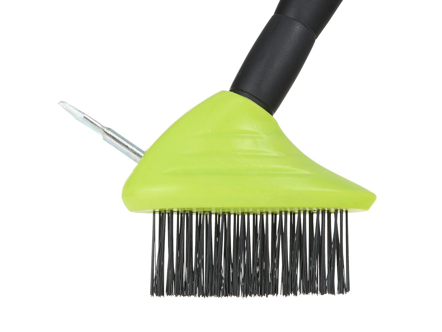 Wire Brush with Scraper for Cobblestone Paving, Plastic Telescopic Handle