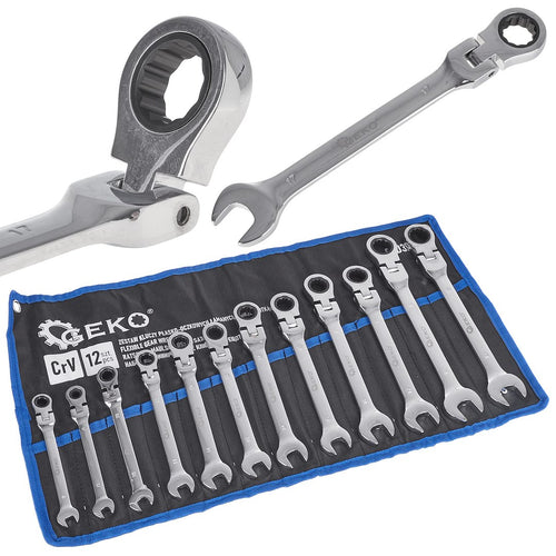 12 pcs Flexible Gear Wrenches 8-19 mm