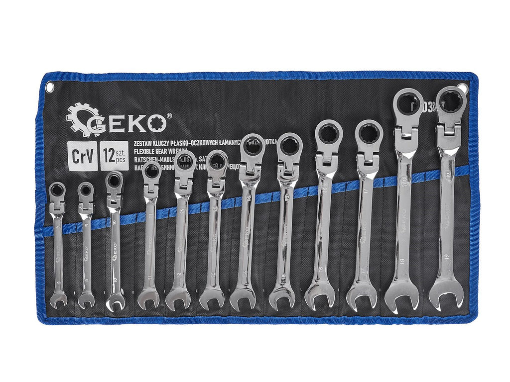 12 pcs Flexible Gear Wrenches 8-19 mm