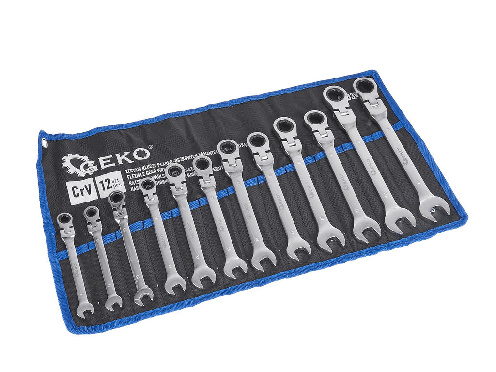12 pcs Flexible Gear Wrenches 8-19 mm