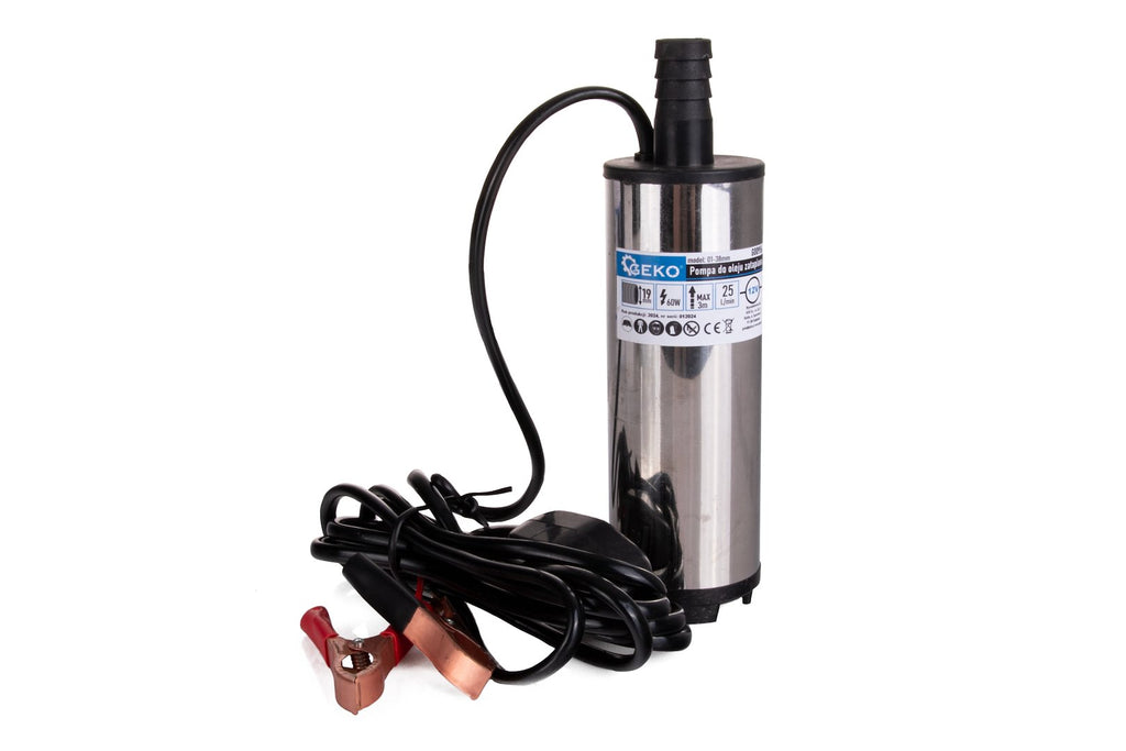 Submersible transfer pump for diesel, water, oil 12V +3m hose