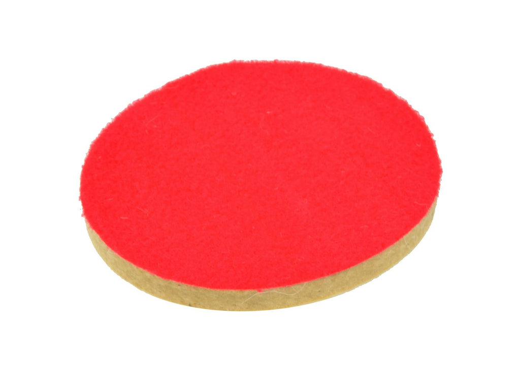 Felt Polishing Pad 125 x 10 mm, Velcro-backed