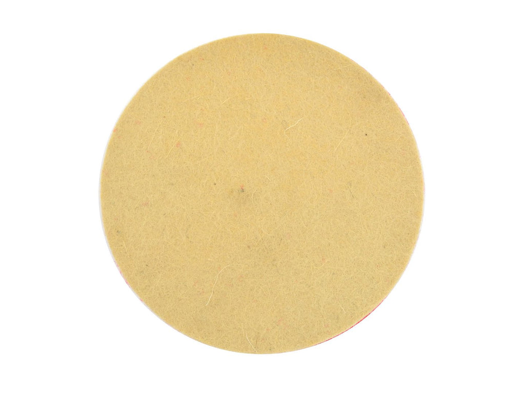 Felt Polishing Pad 125 x 10 mm, Velcro-backed