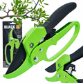 Black Garden Pruner with Ratchet Mechanism (D42)