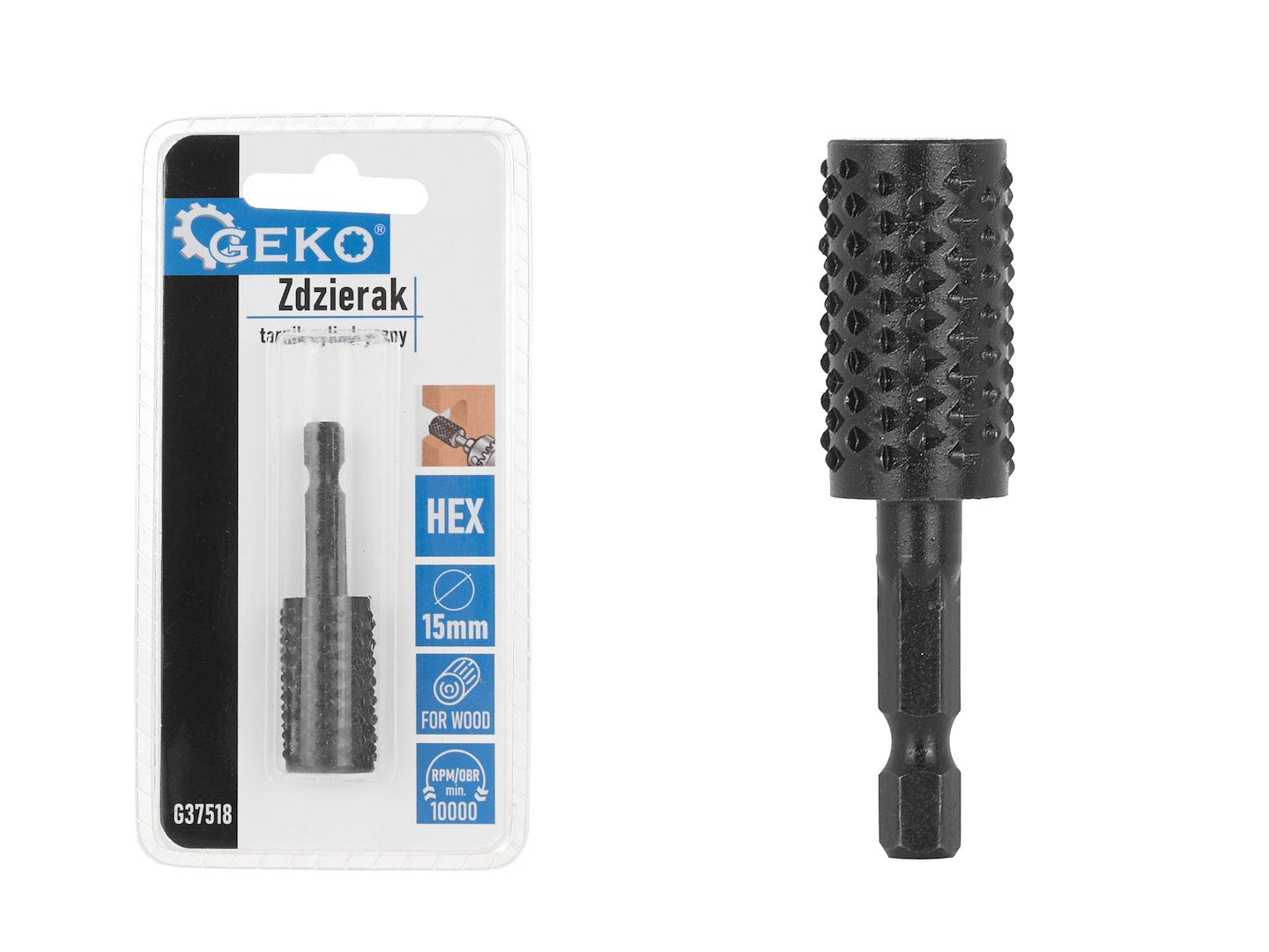 Cylindrical Wood Rasp 15mm HEX