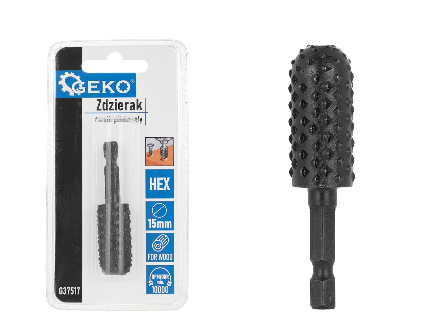 Semi-Circular Wood Rasp 15mm HEX