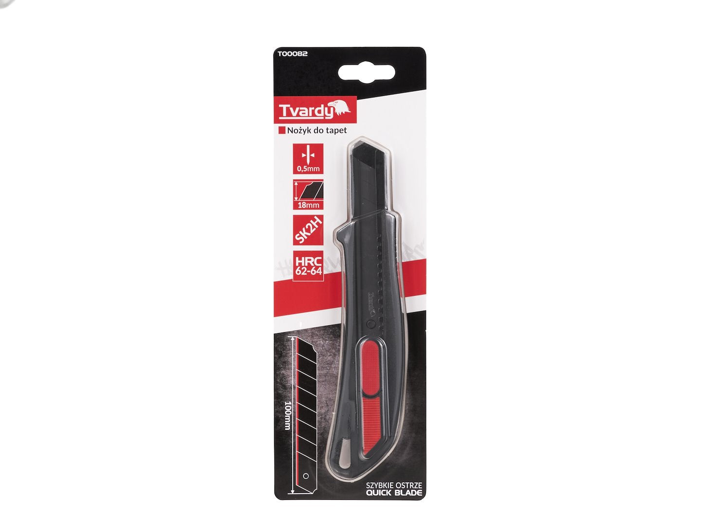 Utility knife 100x18x0.5mm PROFI SK2H TVARDY (Quick Release)