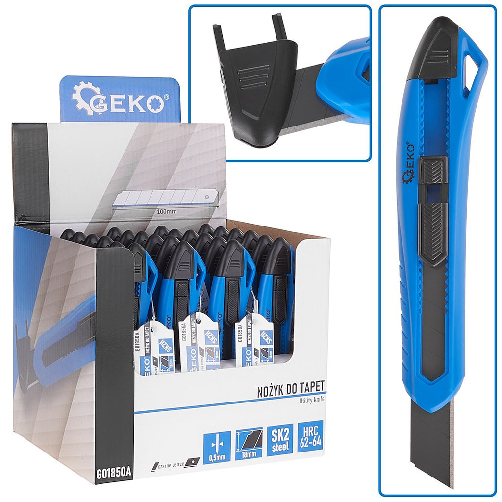 Utility Knife 100x18x0.5mm ERGO SK2H – Display box – Pack of 24
