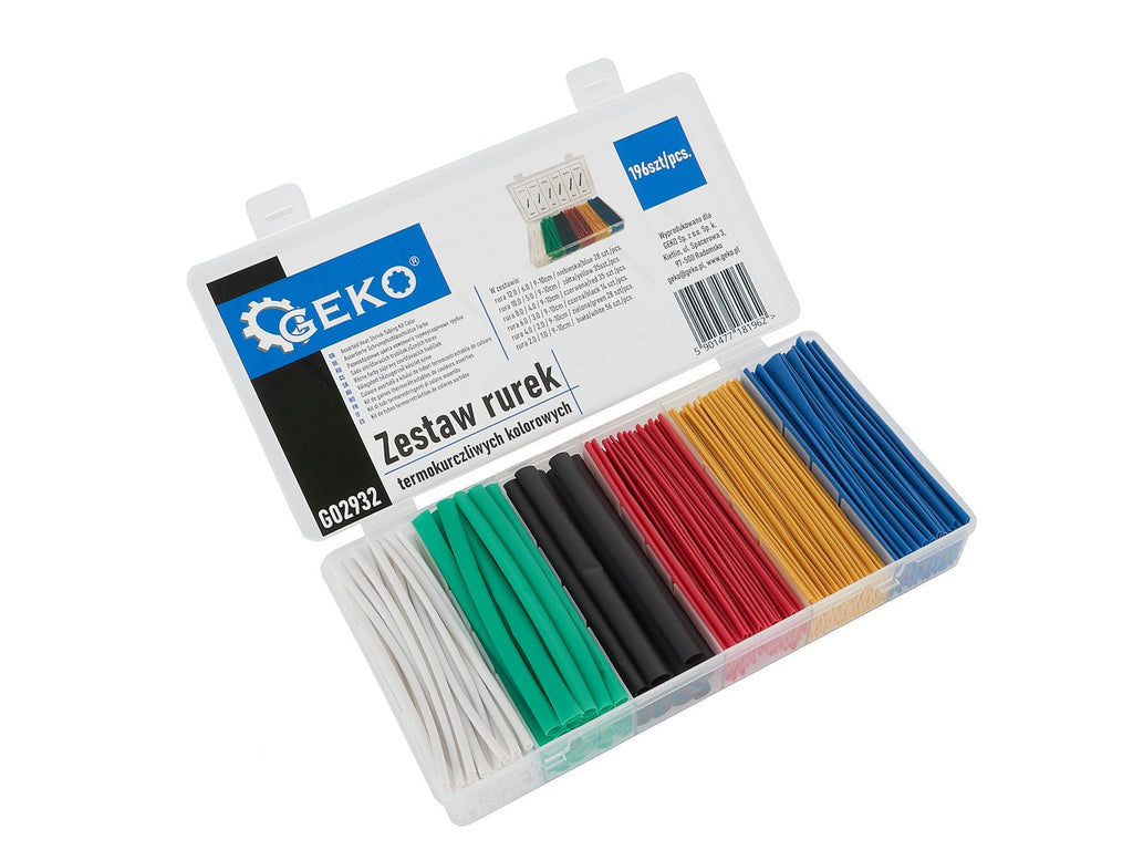 Assorted Color Heat Shrink Tubing Kit — 196 pcs